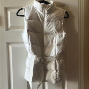 Women's White Puffer Vest